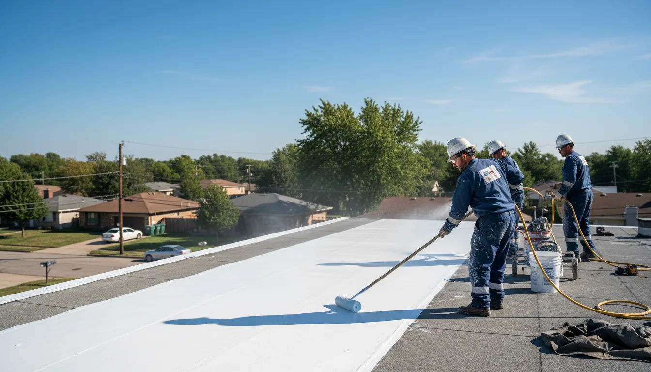 Commercial roof coating in Wilmer, TX near me